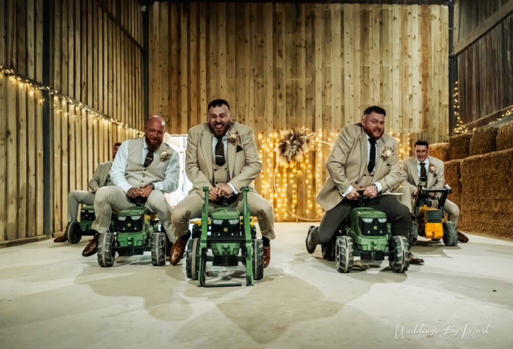 Wedding guests at The Hayloft in Cheshire, photographed by Weddings By Mark